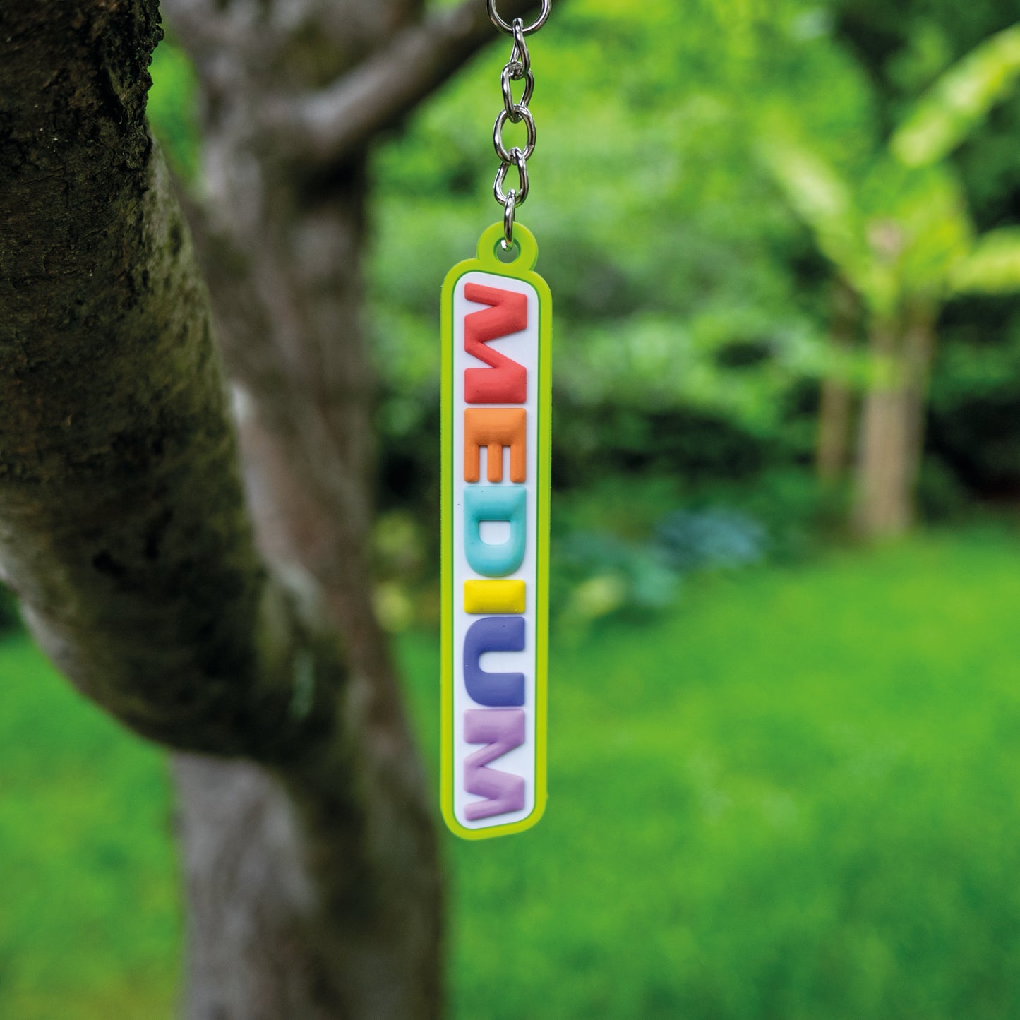 Medium rubber keychain
