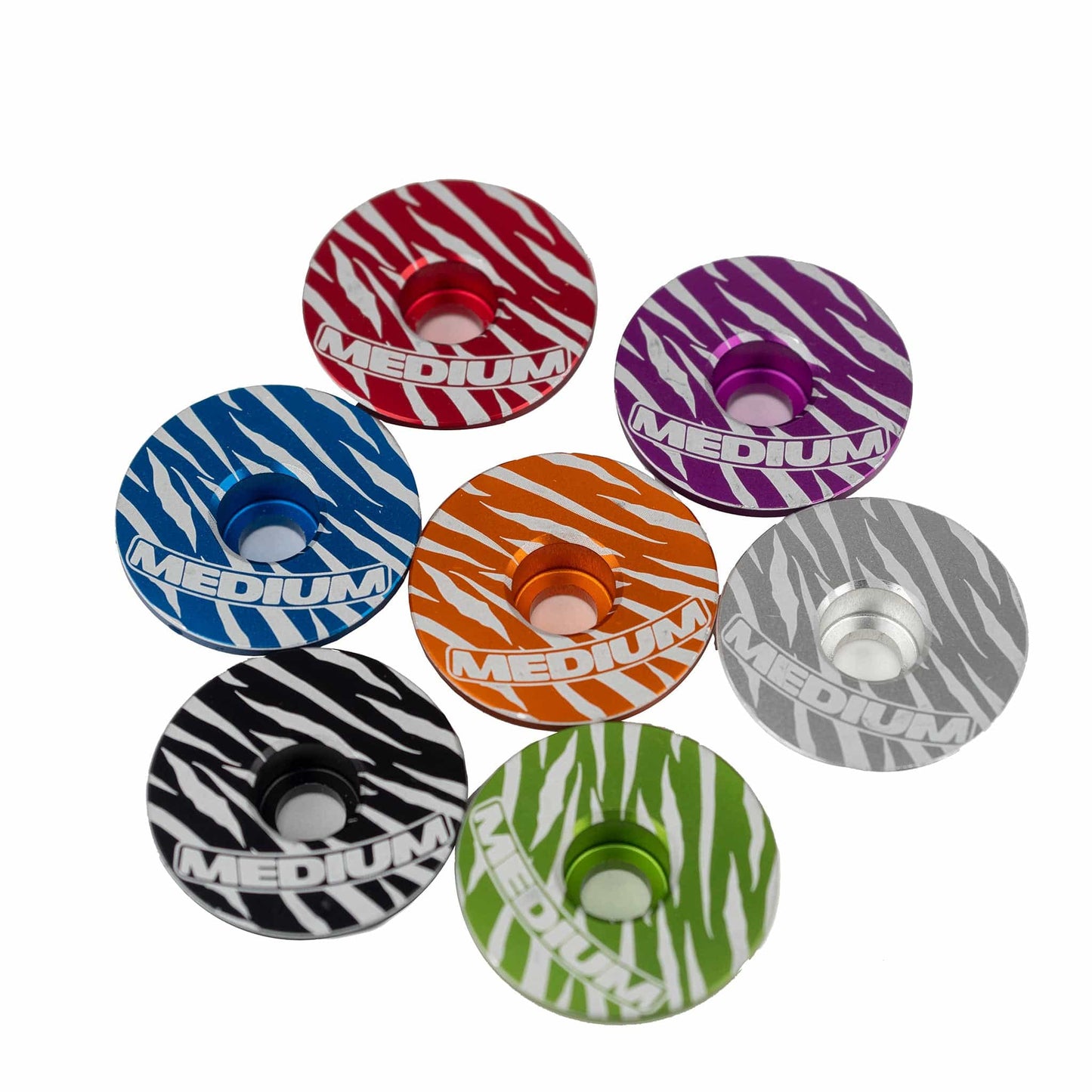 Tiger Striped Alloy Headset Top Cap (for 1" 1/8)