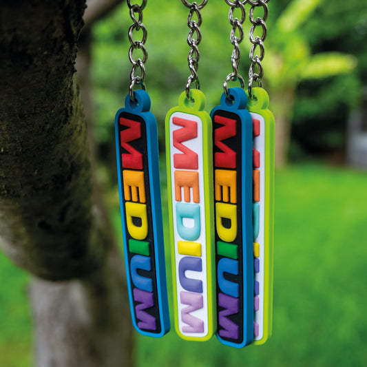 Medium rubber keychain
