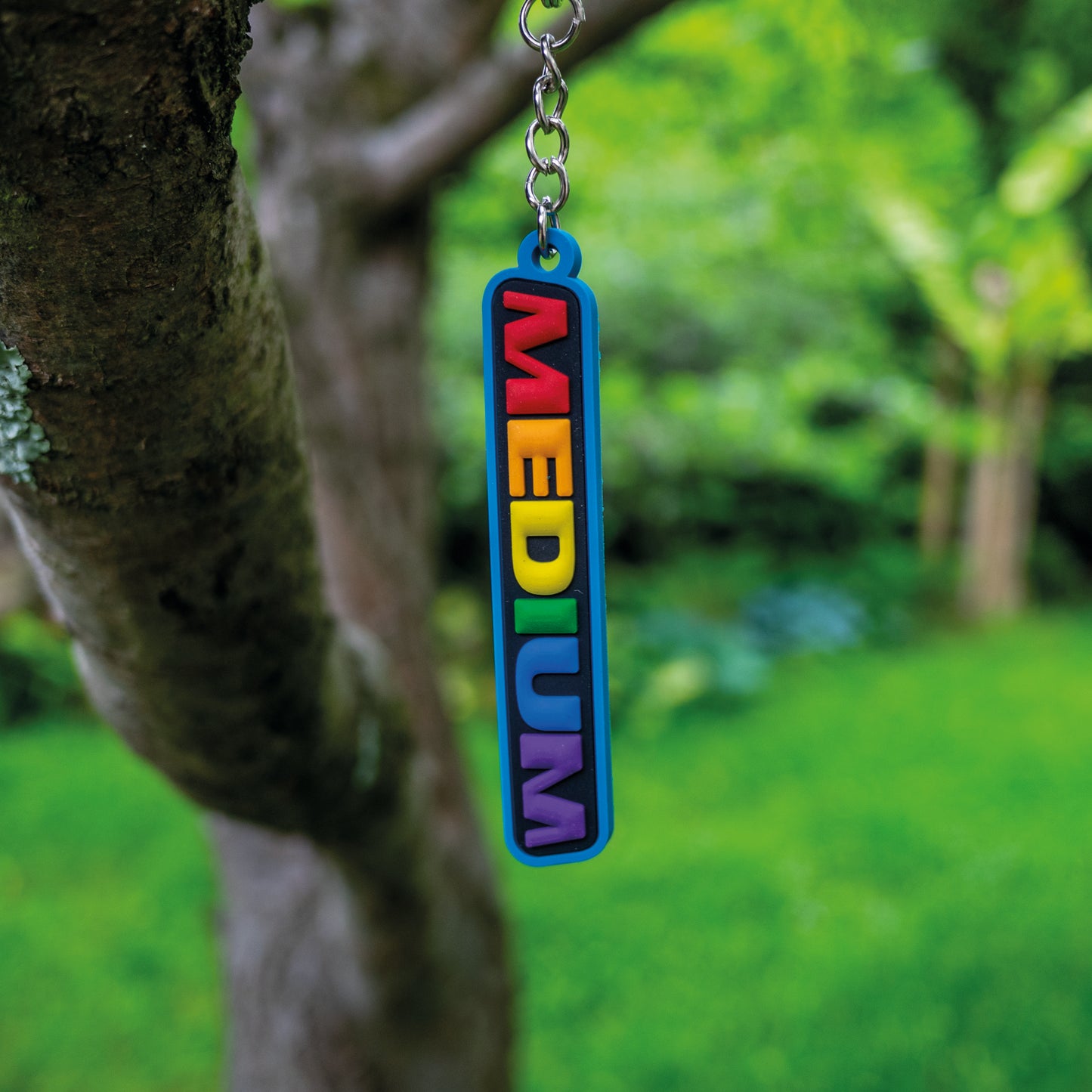 Medium rubber keychain