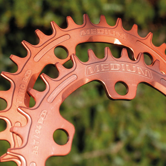 Limited Edition "Peachy Pink" 5-Bolt Chainring (94 BCD / 110 BCD)